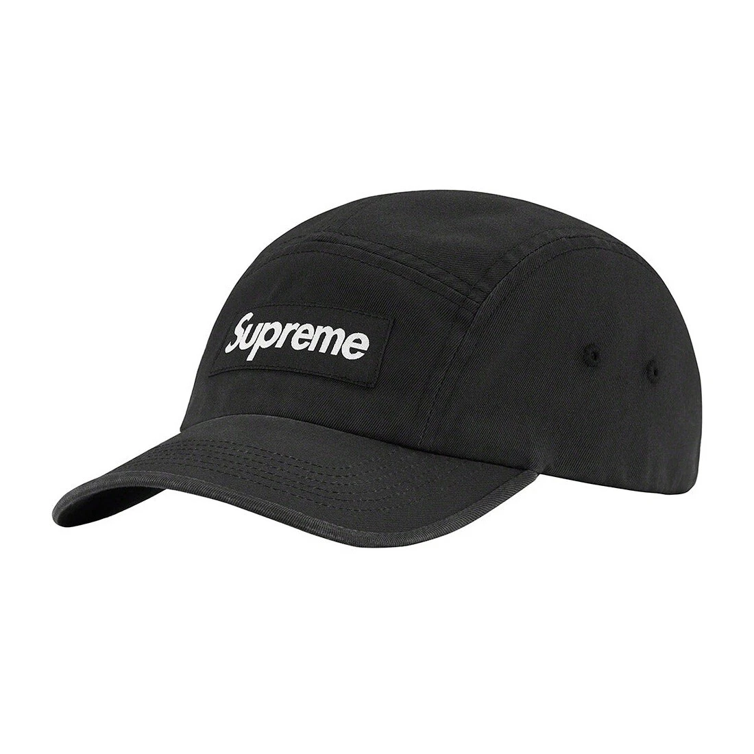 Supreme WASHED CHINO TWILL CAMP CAP Black in Hand | eBay