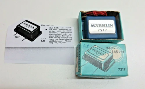 Märklin H0 7217 Halt-Brücke with Instructions Boxed