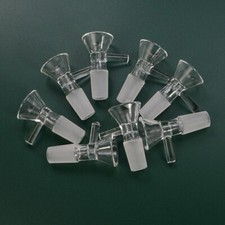 10unitX 18mm Male Glass Bowl For Water Pipe Hookah Bong Replacement Head