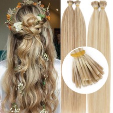 I-Tip Stick 100 Remy Human Hair Extensions Pre Bonded Keratin Fusion BALAYAGE