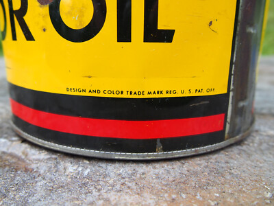 Vintage 5 Quart Pennzoil Oil Can The Tough-Film Motor Oil Made In
