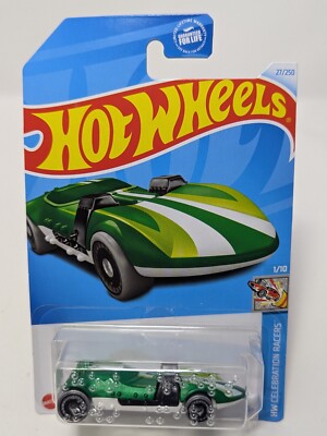 2024 Hot Wheels Hw Celebration Racers Hw Braille Racer Twin Mill, 27/250 Green 1