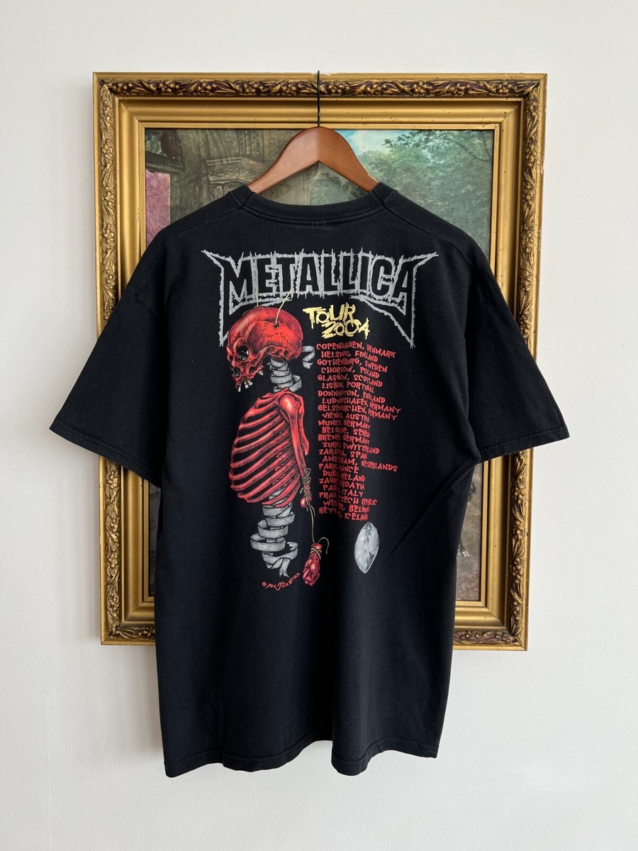 希少 00's METALLICA PUSHEAD TOUR 2004 Tシャツ