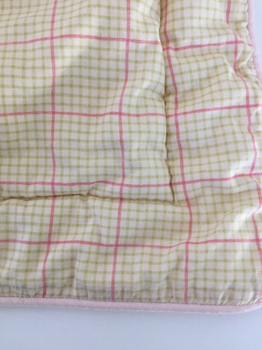 Almohada acolchada Croscill Home amarillo rosa verde a rayas algodón simulado 27"" x 21"" horas - Imagen 7 de 11