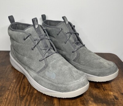 The North Face Mens NSE Lace Up Chukka Suede Boots Charcoal Gray Size 14 New