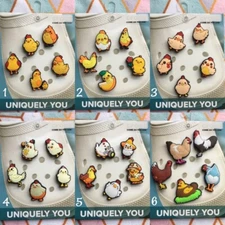 Crocs Handmade jibbitz 5pc Spring Chicken shoe charms set