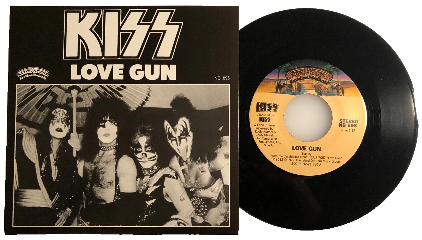 Kiss Rock 45 RPM Speed Vinyl Records