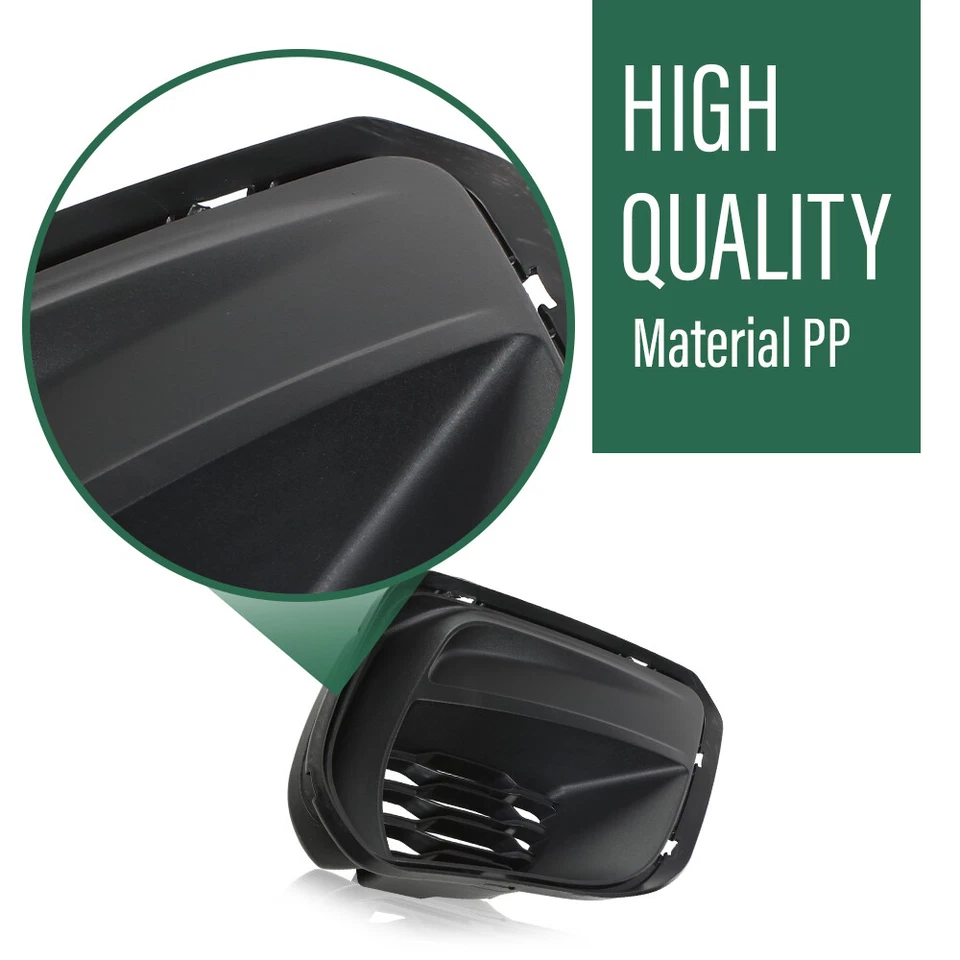 Front Bumper Insert Fog Light Cover Left+Right Fit For 2020-2023 Dodge Charger - Image 4 of 4