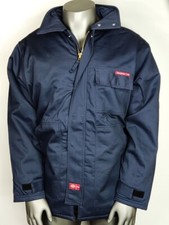 Dickies FR Navy Mens Coat Jacket Flame Retardant 88/12 Cotton Nylon RRP£199
