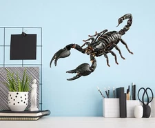 3D Poisonous Scorpion 45NA Animal Wallpaper Mural Poster Wall Stickers Decal Zoe