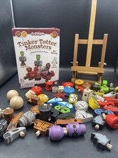 BeginAgain Tinker Totter Monsters Construction And Play Set Building 28pc Wooden