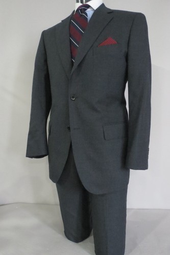 J Press "Pressclusive New Zealand Peppin Merino flannel 3 in 2 roll suit 43-44 R - Picture 3 of 17
