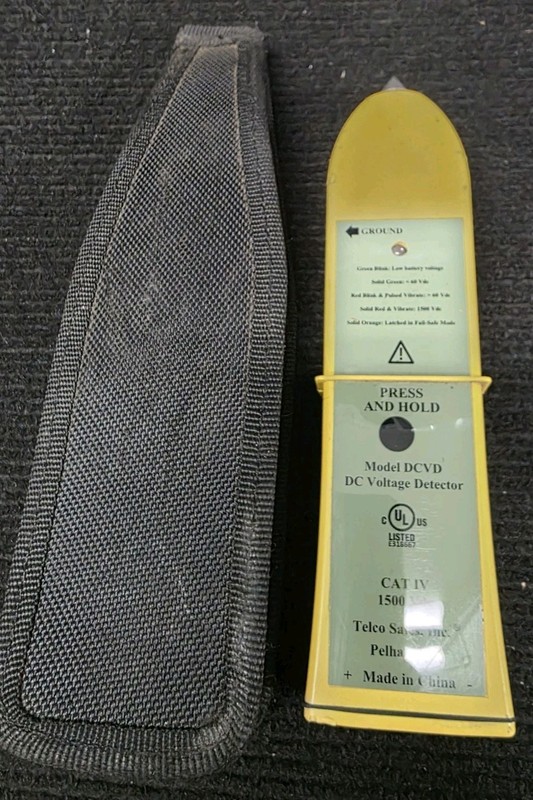  Telco Sales DC Voltage Detector With Nylon Pouch Model DCVD