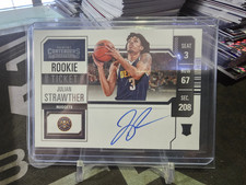 2023-24 Panini Contenders Julian Strawther #109 Rookie Ticket Variation RC Auto!