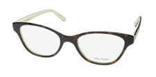 NEW VERA WANG LUXE ALDEN EYEGLASS FRAME WT WOMENS BROWN CAT EYE PLASTIC
