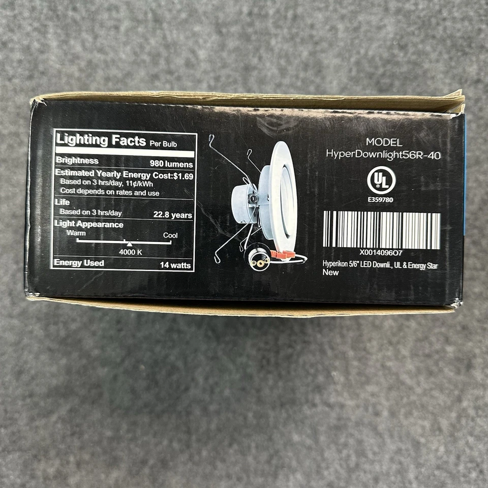 HYPERIKON (4'') LED Rotatable DOWNLIGHT 14W 4000K White 5/6” - Brightness 980 Lm - Image 3 of 4