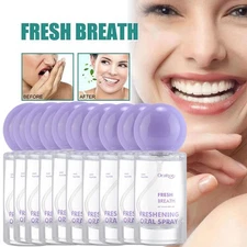 1-10Pcs Oral Mouth Spray Freshener Breath Removal Bad Smell Natural Long Lasting