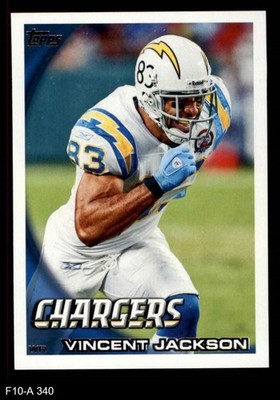 2010 Topps #340 Vincent Jackson Chargers Northern Colorado 8 - NM/MT