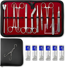 Surgical Instruments 18 Pieces Minor Surgery Set With FREE Case Kit German Grade