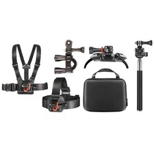 GoPro Accessories Bundle/Action Camera kit with Clip Head Mount Deco Gear
