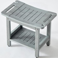 Waterproof Shower Stool for Inside Shower,Heavy Duty Bench for Shower, Plasti...