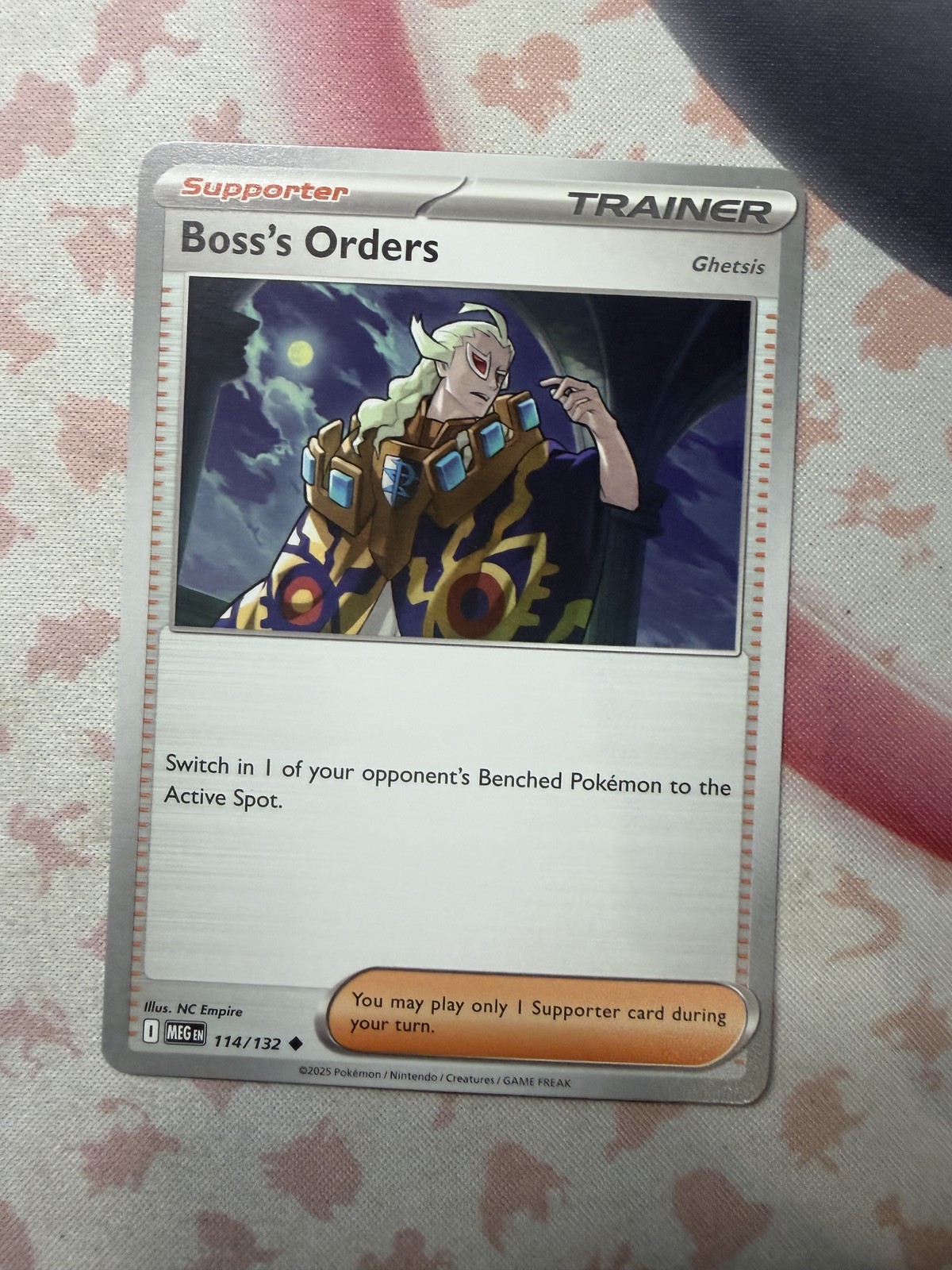 Boss's Orders [Ghetsis] Uncommon ME01: Mega Evolution 114/132 NM