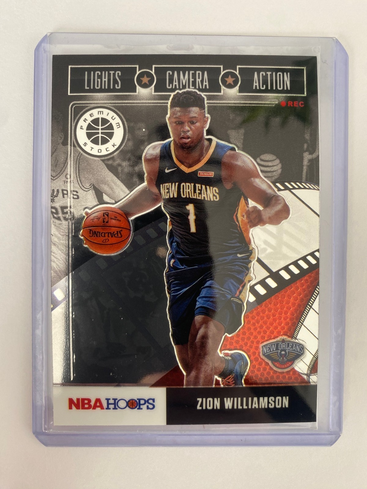 2019-20 Panini NBA Hoops ZION WILLIAMSON Rookie #10 Lights Camera Action