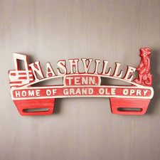 Nashville Grand Ole Opry License Plate FOB Topper (9.75" x 4.5")