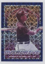 2021 Panini Chronicles Overdrive Blue Velocity Prizm Ronald Acuna Jr #20 0kb