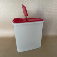Tupperware Super Cereal Storer Large 20 Cup Keeper Container #1588, Red Seal