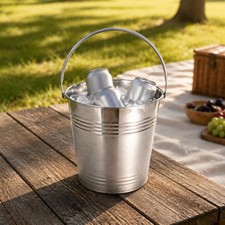 Bar Ice Bin Portable Stainless Steel Ice Bin Long Lasting Cold for Party