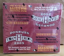 2005 DONRUSS TEAM HEROES BASEBALL - SHOWDOWN GOLD FACTORY SEALED RETAIL BOX