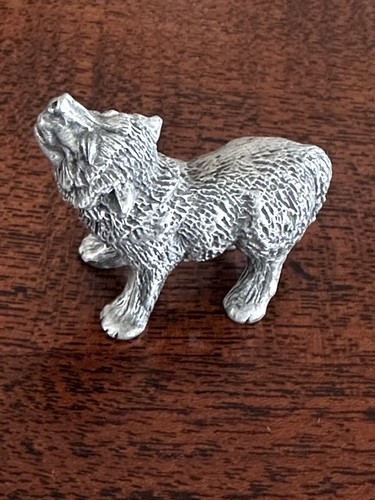 Hudson “Noah’s Ark” Pewter Wolf Vintage Figurine Miniature Animal Collectible - Picture 3 of 6