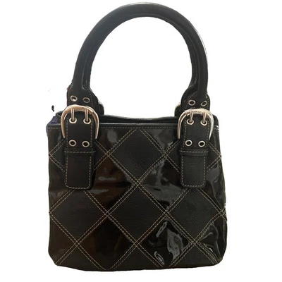 Tignanello Leather/Patent Shoulder Bag Y2K Inspired by Italy - Image 1 of 4