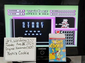 Yoshi's Cookie (NES, 1993) VGC w/ Manual + Case Protector Cleaned & Tested READ!