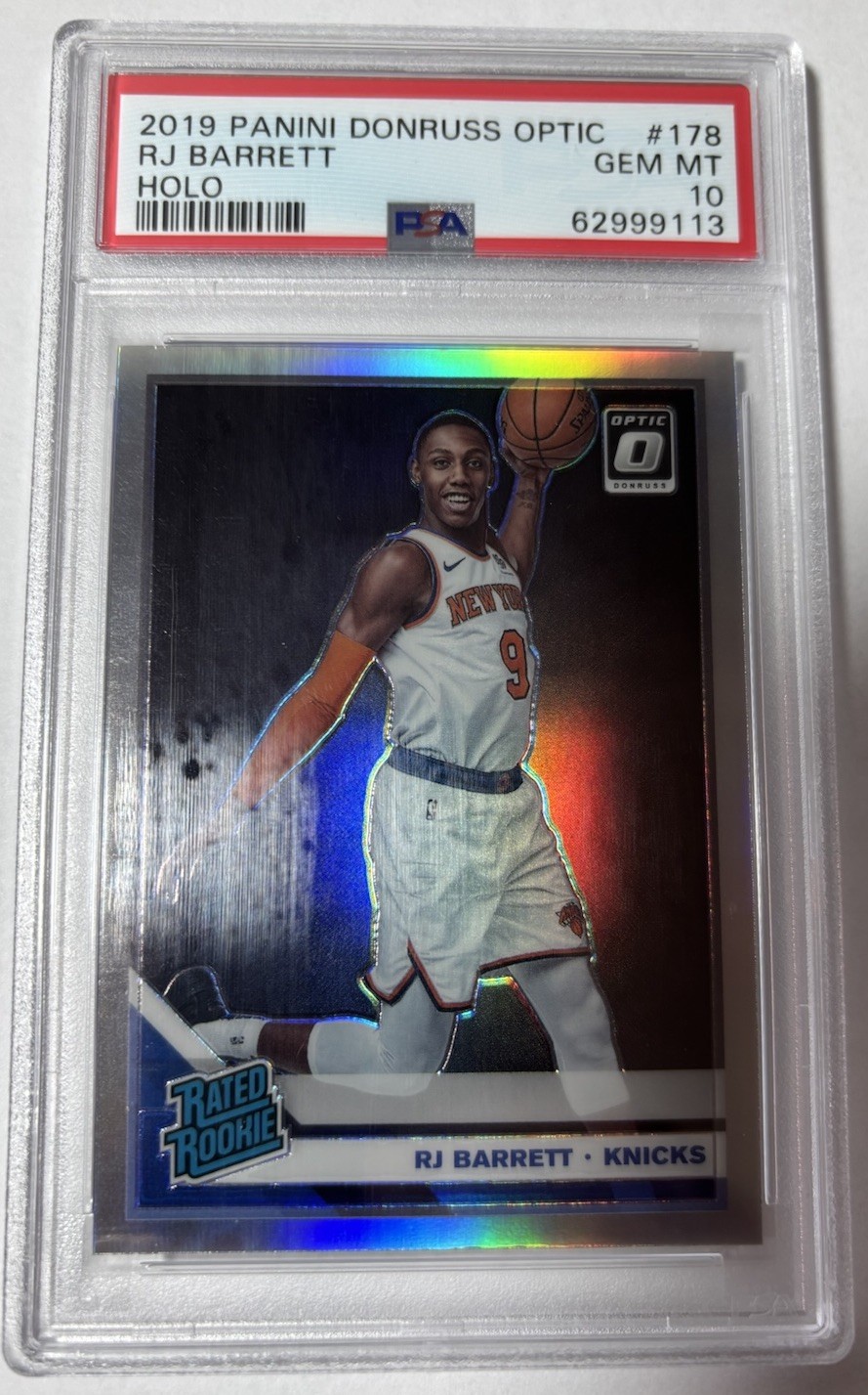 2019-20 Panini Donruss Optic - Rated Rookie RJ Barrett #178 Holo Prizm (RC)