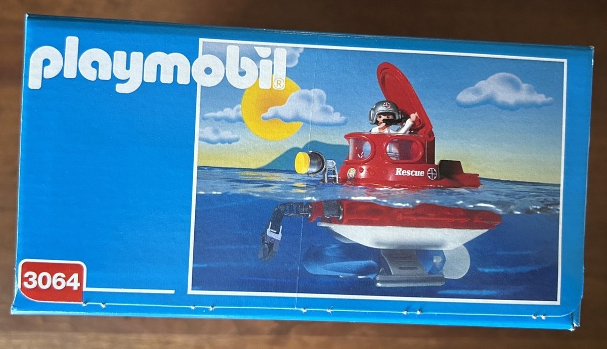 PLAYMOBIL 71598 ACTION Heroes Feu Secours Bateau Avec Sous L'Eau Motor