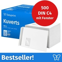 Neu: BriefumschläGe Mit Fenster, DIN C4, 500 StüCk