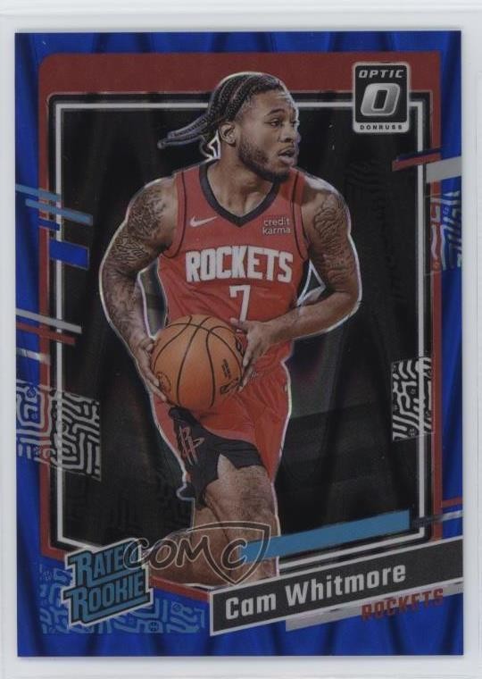 2023 Panini Donruss Optic Blue Seismic Prizm 188/249 Cam Whitmore Rookie RC