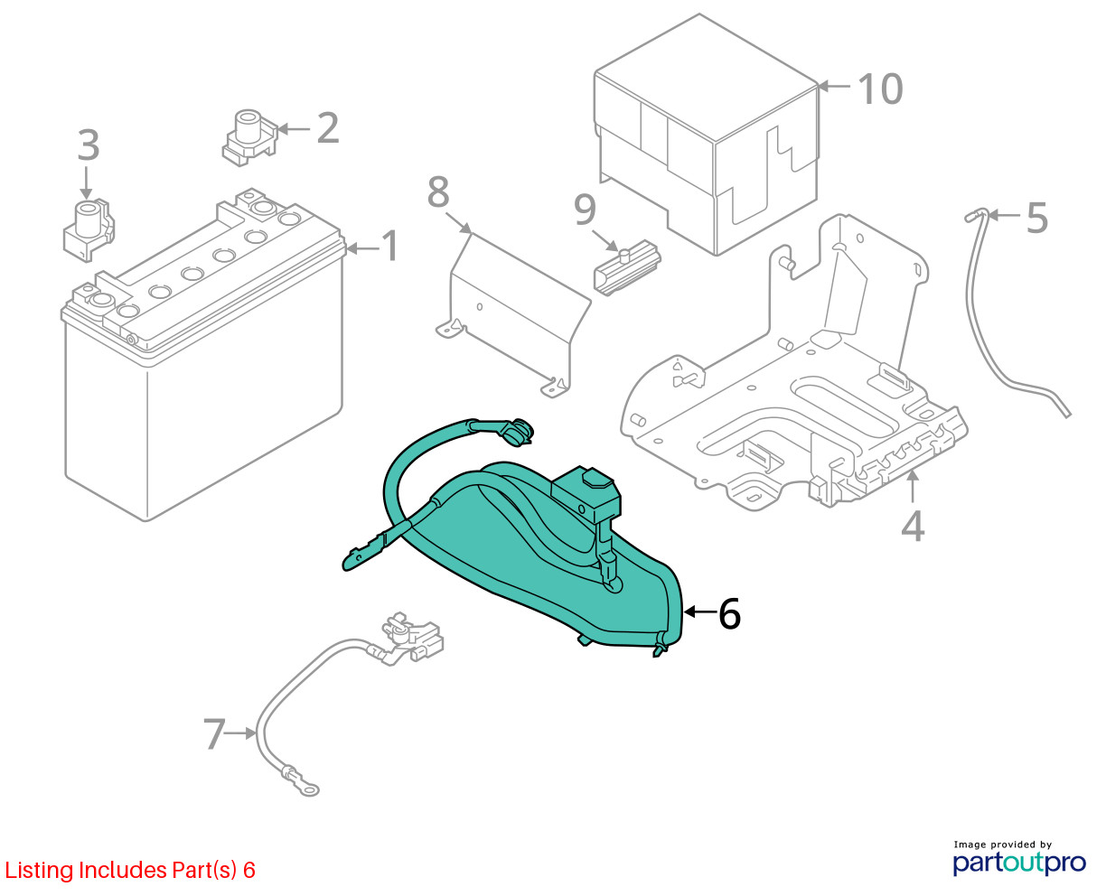 2014-2020 BMW i8 I12 Positive Battery Cable Wire Harness W/o Terminal OEM