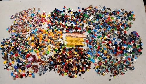 LEGO BULK LOT 3 LB+ MINIFIGURE PARTS PIECES HEADS TORSOS HEADGEAR BODY MORE