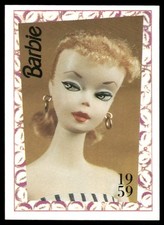 Barbie 1992 Panini Card 1 NM 