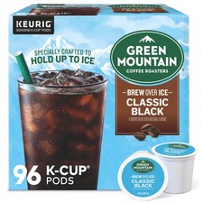 Green Mountain Coffee Roasters Brew Over Ice Classic Black, K-Cups, 96 Count