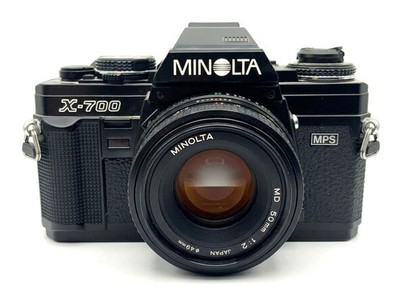 Minolta X-700 MPS + Minolta 50mm f/2 Kit Set Analog SLR 35mm Kamera Objektiv