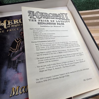 Heroes of Might and Magic II: The Price of Loyalty Big Box Game w