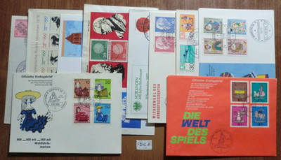 Deutschland.Lot von 10 F.D.C.