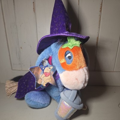 Disney Eeyore Plüschtier Kuscheltier Poohs groß 16 Zoll Hexe Besenstiel Halloween 