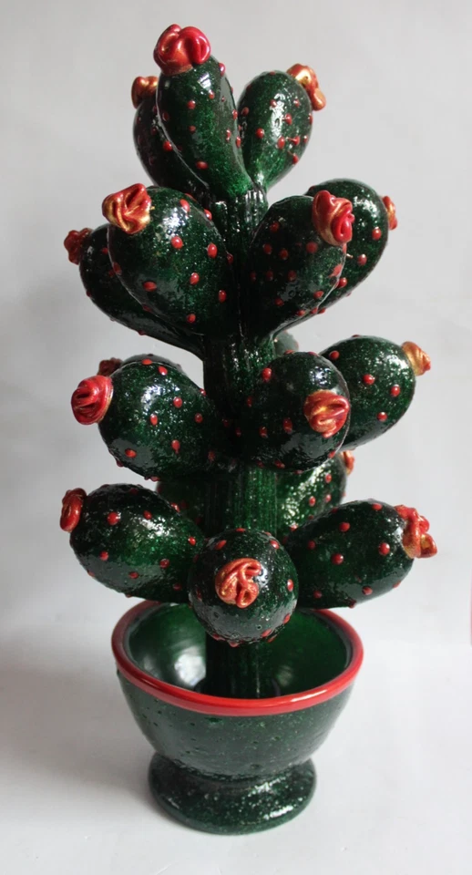 L68-NAPOLEONE MARTINUZZI-CACTUS  PIANTA GRASSA MURANO VENINI GLASS MUSEO VERDE - Immagine 4 di 4
