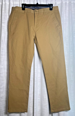 NWOT ID Menswear Brown  ID Brooklyn Chinos Pants Size 33 Cotton Blend $88