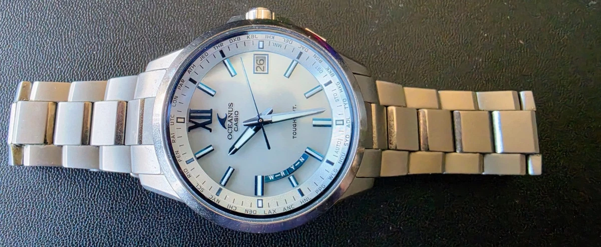 Reloj para hombre CASIO OCW-T150-2AJF OCEANUS línea de producción premium resistente solar